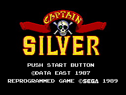 Captain Silver (USA) Title Screen